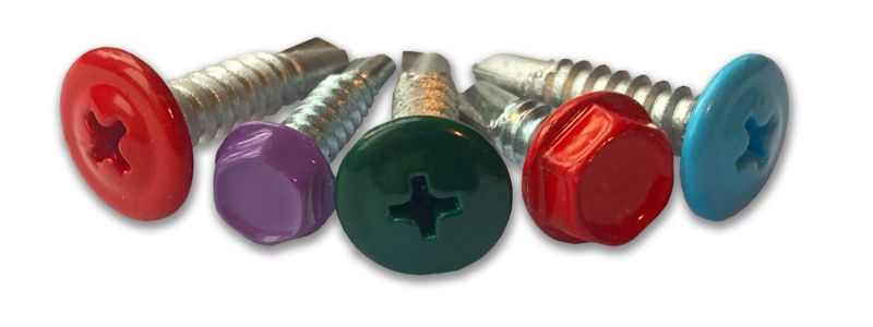 RAL colour powder coated self drilling screws